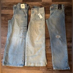 New with tags Gap jeans lot girls size 7